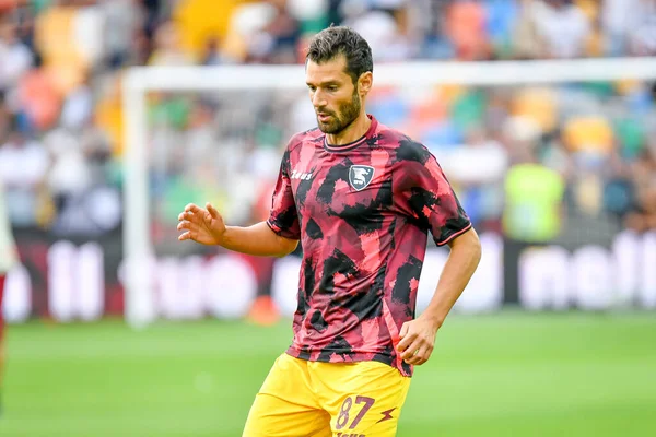 Salernitana Antonio Candreva Portrait Italian Soccer Serie Match Udinese Calcio — Stockfoto