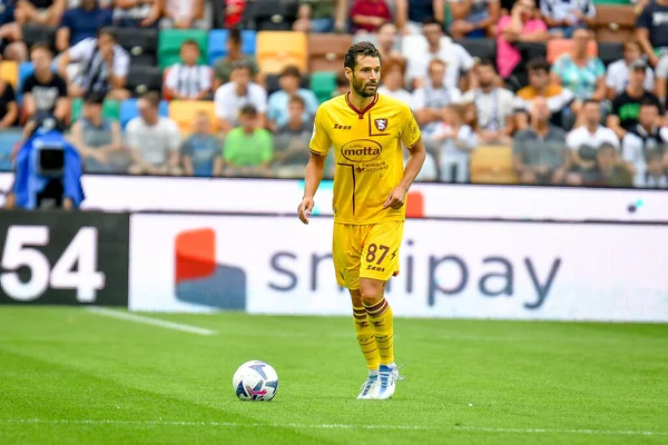 Salernitana Antonio Candreva Portrait Action Italian Soccer Serie Match Udinese — Foto Stock