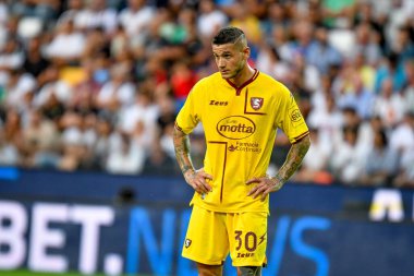 Salernitana's Pasquale Mazzocchi portrait  during  italian soccer Serie A match Udinese Calcio vs US Salernitana at the Friuli - Dacia Arena stadium in Udine, Italy, August 20, 2022 - Credit: Ettore Griffon