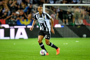 Udinese's Rodrigo Nascimento Becao portrait in action  during  italian soccer Serie A match Udinese Calcio vs US Salernitana at the Friuli - Dacia Arena stadium in Udine, Italy, August 20, 2022 - Credit: Ettore Griffon
