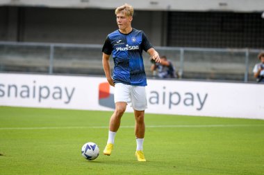 Atalanta's Rasmus Hojlund portrait  during  italian soccer Serie A match Hellas Verona FC vs Atalanta BC at the Marcantonio Bentegodi stadium in Verona, Italy, August 28, 2022 - Credit: Ettore Griffon