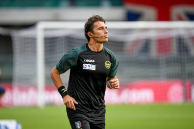 The referee Alessandro Prontera  during  italian soccer Serie A match Hellas Verona FC vs Atalanta BC at the Marcantonio Bentegodi stadium in Verona, Italy, August 28, 2022 - Credit: Ettore Griffon