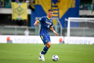 Verona's Filippo Terracciano  during  italian soccer Serie A match Hellas Verona FC vs Atalanta BC at the Marcantonio Bentegodi stadium in Verona, Italy, August 28, 2022 - Credit: Ettore Griffon