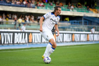 Atalanta's Hans Hateboer portrait in action  during  italian soccer Serie A match Hellas Verona FC vs Atalanta BC at the Marcantonio Bentegodi stadium in Verona, Italy, August 28, 2022 - Credit: Ettore Griffon