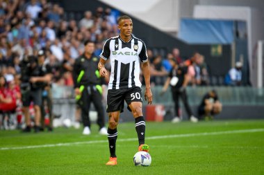 Udinese's Rodrigo Nascimento Becao portrait in action  during  italian soccer Serie A match Udinese Calcio vs ACF Fiorentina at the Friuli - Dacia Arena stadium in Udine, Italy, August 31, 2022 - Credit: Ettore Griffon