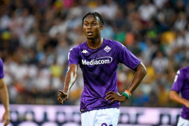 Fiorentina's Christian Kouame portrait  during  italian soccer Serie A match Udinese Calcio vs ACF Fiorentina at the Friuli - Dacia Arena stadium in Udine, Italy, August 31, 2022 - Credit: Ettore Griffon