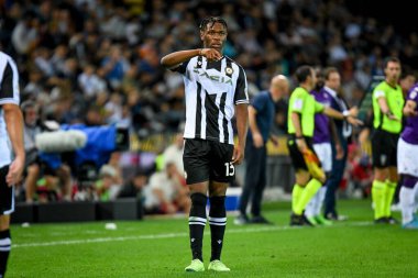 Udinese's Destiny Iyenoma Udogie portrait  during  italian soccer Serie A match Udinese Calcio vs ACF Fiorentina at the Friuli - Dacia Arena stadium in Udine, Italy, August 31, 2022 - Credit: Ettore Griffon