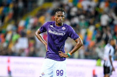 Fiorentina's Christian Kouame portrait  during  italian soccer Serie A match Udinese Calcio vs ACF Fiorentina at the Friuli - Dacia Arena stadium in Udine, Italy, August 31, 2022 - Credit: Ettore Griffon