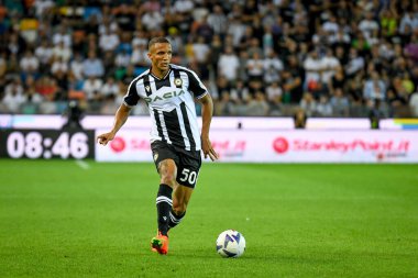 Udinese 'den Rodrigo Nascimento Becao İtalyan futbol takımı Serie A maçında Udinese Calcio, Udine' deki Dacia Arena Stadyumu 'nda AS Roma' ya karşı - Ettore Griffon