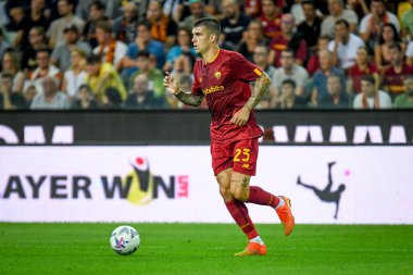Roma 'nın Gianluca Mancini portresi İtalya' nın Udinese Calcio-AS Roma maçında Udine, İtalya 'daki Dacia Arena Stadyumu' nda, 4 Eylül 2022 - Fotoğraf: Ettore Griffon