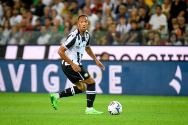 Udinese 'nin Enzo Ebosse portresi İtalyan futbolu Serie A maçında Udinese Calcio, Friuli' de AS Roma 'ya karşı - Dacia Arena stadyumu, Eylül 04, 2022 - Fotoğraf: Ettore Griffon