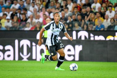 Udinese 'nin Enzo Ebosse portresi İtalyan futbolu Serie A maçında Udinese Calcio, Friuli' de AS Roma 'ya karşı - Dacia Arena stadyumu, Eylül 04, 2022 - Fotoğraf: Ettore Griffon