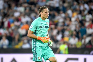 Udinese 'nin Marco Silvestri portresi İtalyan futbolu Serie A maçında Udinese Calcio, Friuli' de AS Roma 'ya karşı Dacia Arena Stadyumu, Eylül 04, 2022 - Fotoğraf: Ettore Griffon