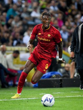 Roma 'nın Tammy Abraham portresi İtalyan futbolu Serie A maçında Udinese Calcio ile AS Roma' nın Udine, İtalya 'daki Dacia Arena stadyumunda karşı karşıya, Eylül 04, 2022 - Fotoğraf: Ettore Griffon