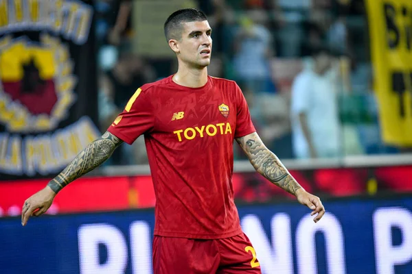 Talyan Futbolu Serie Maçında Roma Nın Gianluca Mancini Portresi Udinese — Stok fotoğraf