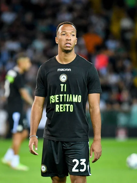 Udinese 'nin İtalya futbolu sırasındaki Enzo Ebosse portresi Udinese Calcio vs AS Roma maçı Udine, İtalya' daki Dacia Arena stadyumunda, Eylül 2004 - Fotoğraf: Ettore Griffon