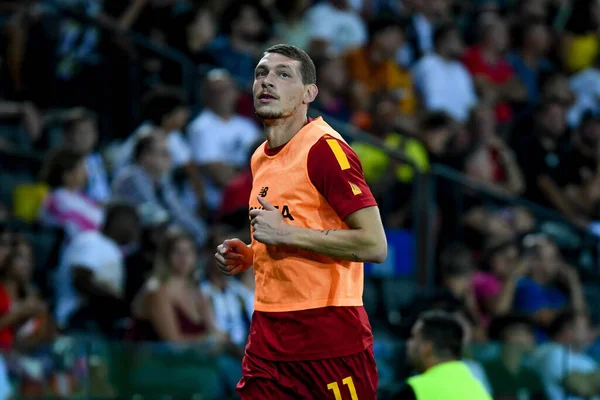 Retrato Andrea Belotti Roma Durante Partida Série Futebol Italiano Udinese — Fotografia de Stock