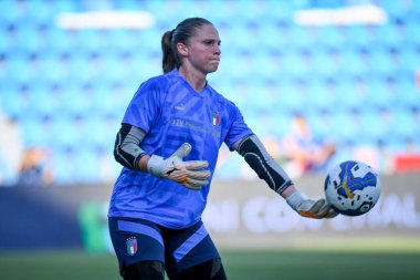 İtalya 'nın Laura Giuliani portresi FIFA Dünya Kupası 2023 elemeleri sırasında - İtalya, Ferrara, İtalya' daki Paolo Mazza stadyumunda kadınlar Romanya 'ya karşı, Eylül 06, 2022 - Fotoğraf: Ettore Griffon