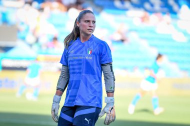 İtalya 'nın Laura Giuliani portresi FIFA Dünya Kupası 2023 elemeleri sırasında - İtalya, Ferrara, İtalya' daki Paolo Mazza stadyumunda kadınlar Romanya 'ya karşı, Eylül 06, 2022 - Fotoğraf: Ettore Griffon