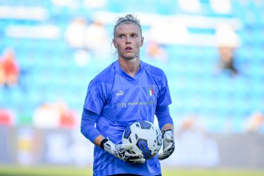 İtalyan Katja Schroffenegger portresi FIFA Dünya Kupası 2023 elemeleri sırasında - İtalya, Ferrara, İtalya 'daki Paolo Mazza Stadyumu' nda İtalya - Ettore Griffon