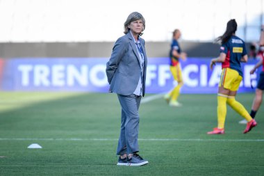 İtalya Teknik Direktörü Milena Bertolini, FIFA Dünya Kupası 2023 elemeleri sırasında İtalya 'nın Ferrara kentindeki Paolo Mazza Stadyumu' nda Romanya 'ya Karşı Kadınlar - Fotoğraf: Ettore Griffon