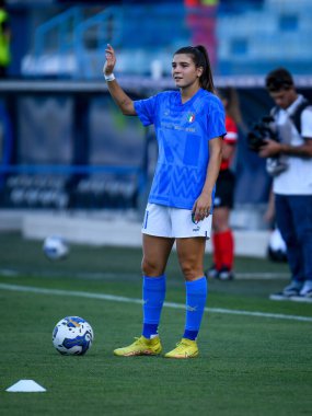 İtalya 'nın Sofya Cantore portresi FIFA Dünya Kupası 2023 elemeleri sırasında - İtalya' nın Ferrara kentindeki Paolo Mazza stadyumunda İtalya - Ettore Griffon