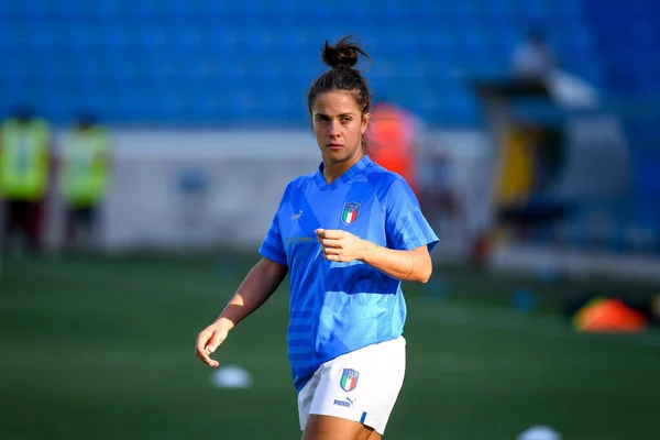 Italiens Flaminia Simonetti Porträtt Fotbolls 2023 Kvalificerare Italien Kvinnor Rumänien — Stockfoto