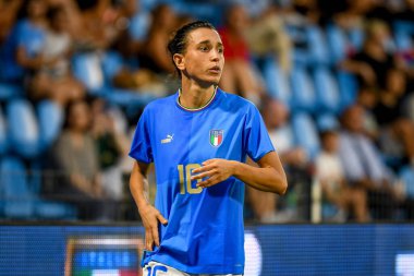 İtalyan Lucia Di Guglielmo portresi FIFA Dünya Kupası 2023 elemeleri sırasında - İtalya, İtalya 'nın Ferrara kentindeki Paolo Mazza stadyumunda İtalya - Ettore Griffon