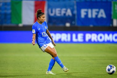 İtalya 'nın Elisa Bartoli portresi FIFA Dünya Kupası 2023 elemeleri sırasında - İtalya' nın Ferrara kentindeki Paolo Mazza stadyumunda İtalya - Ettore Griffon