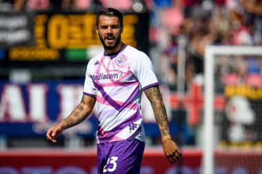 Fiorentina 'nın Lorenzo Venuti portresi İtalyan futbolu Serie A maçında Bologna FC, ACF Fiorentina' ya karşı, İtalya 'nın Bologna kentindeki Renato Dall' Ara stadyumunda, 11 Eylül 2022 - Fotoğraf: Ettore Griffon