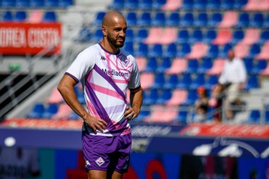 Fiorentina 'nın İtalya futbol takımı Serie A maçında Sofya Amrabat portresi Bologna FC - ACF Fiorentina maçı Bologna, İtalya' da Renato Dall 'Ara stadyumunda, 11 Eylül 2022 - Fotoğraf: Ettore Griffon