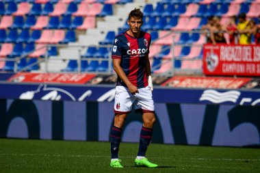 Bologna 'nın Andrea Cambiaso portresi İtalyan futbolu Serie A maçında Bologna FC - ACF Fiorentina maçı Bologna, İtalya' da Renato Dall 'Ara stadyumunda, 11 Eylül 2022 - Fotoğraf: Ettore Griffon