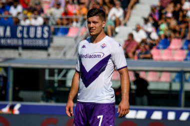 Fiorentina 'nın Luka Joviç portresi İtalyan futbolu Serie A maçında Bologna FC - ACF Fiorentina maçı Bologna, İtalya' da Renato Dall 'Ara stadyumunda, 11 Eylül 2022 - Fotoğraf: Ettore Griffon