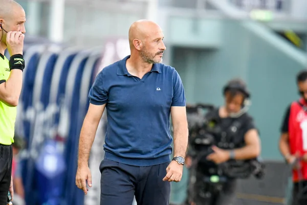 Fiorentinas Cheftrainer Vincenzo Italiano Porträt Während Des Italienischen Fußballspiels Bologna — Stockfoto