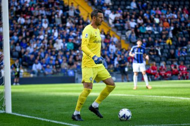 İtalya futbolu Serie A maçında Samir Handanoviç 'in portresi Udinese Calcio vs Inter - FC Internazionale at the Friuli - Dacia Arena stadyumu, Udine, İtalya, 18 Eylül 2022 - Fotoğraf: Ettore Griffon