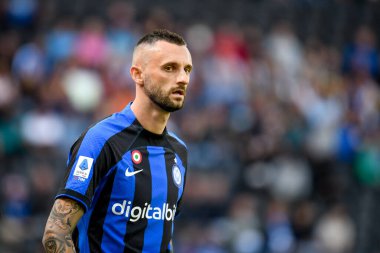 İtalya futbolu sırasındaki Marcelo Brozoviç portresi Serie A maçı sırasında Udinese Calcio vs Inter - FC Internazionale at the Friuli - Dacia Arena stadyumu, Udine, İtalya, 18 Eylül 2022 - Fotoğraf: Ettore Griffon