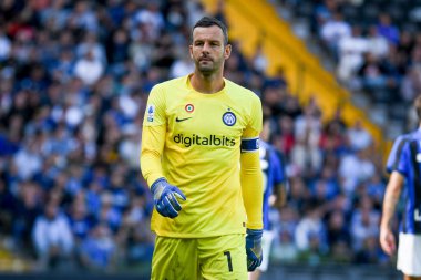 İtalya futbolu Serie A maçında Samir Handanoviç 'in portresi Udinese Calcio vs Inter - FC Internazionale at the Friuli - Dacia Arena stadyumu, Udine, İtalya, 18 Eylül 2022 - Fotoğraf: Ettore Griffon