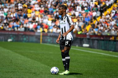 Udinese 'nin Destiny Iyenoma Udogie portresi İtalyan futbolu Serie A maçı sırasında Udinese Calcio' ya karşı Inter - FC Internazionale at the Friuli - Dacia Arena stadyumu, Udine, İtalya, 18 Eylül 2022