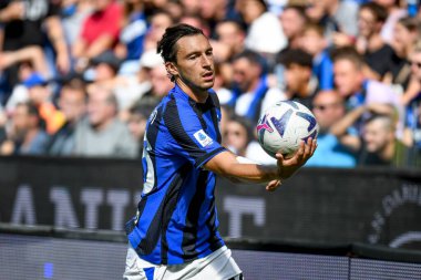 İtalya futbol takımı Serie A maçında Inter 'in Matteo Darmian portresi Udinese Calcio vs Inter - FC Internazionale at the Friuli - Dacia Arena stadyumu, Udine, İtalya, 18 Eylül 2022