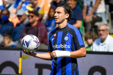 İtalya futbol takımı Serie A maçında Inter 'in Matteo Darmian portresi Udinese Calcio vs Inter - FC Internazionale at the Friuli - Dacia Arena stadyumu, Udine, İtalya, 18 Eylül 2022