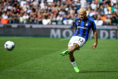 Inter 'in Federico Dimarco portresi İtalyan futbolu Serie A maçı sırasında Udinese Calcio - FC Internazionale at the Friuli - Dacia Arena stadyumu, Udine, İtalya, 18 Eylül 2022 - Fotoğraf: Ettore Griffon
