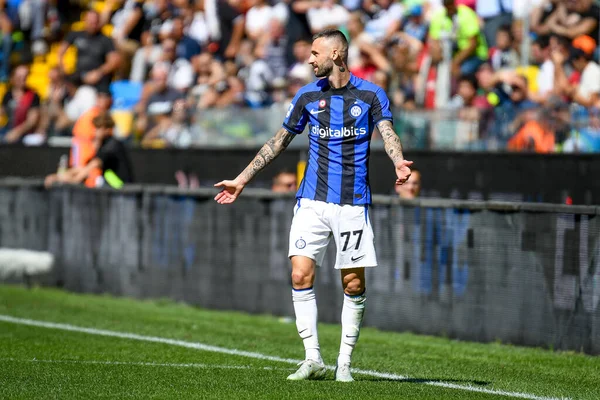 Inter Marcelo Brozovic Porträtt Reagerar Italiensk Fotboll Serie Match Udinese — Stockfoto