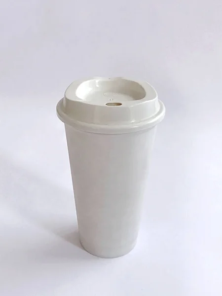 Coffee White Cup Plastic Glass