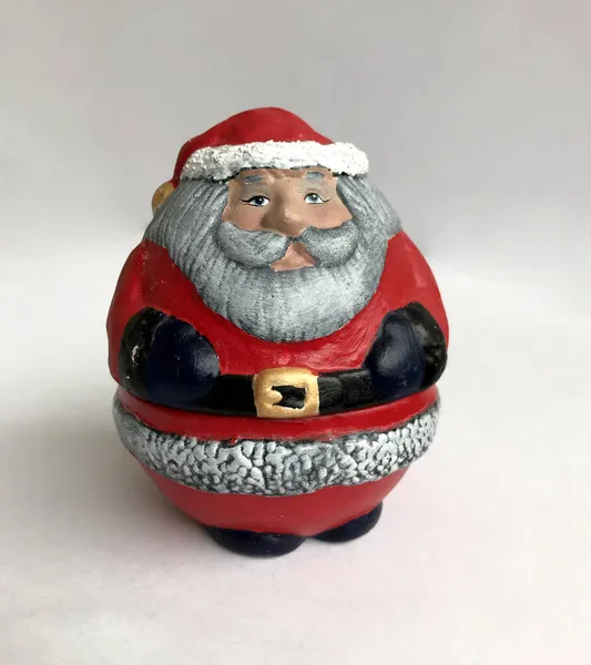 Christmas Santa Claus Ceramic Figure Decoration — Stock Photo, Image