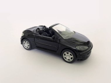 Siyah Peugeot Ölçekli Model Araba