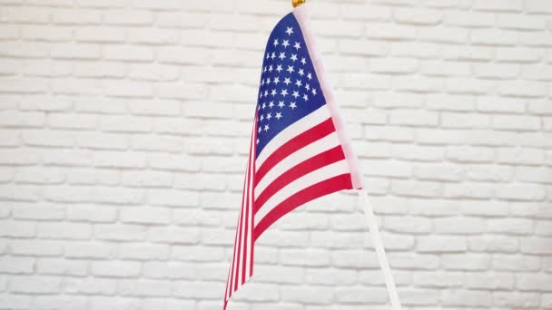 Bandera nacional de los Estados Unidos de América — Vídeo de stock