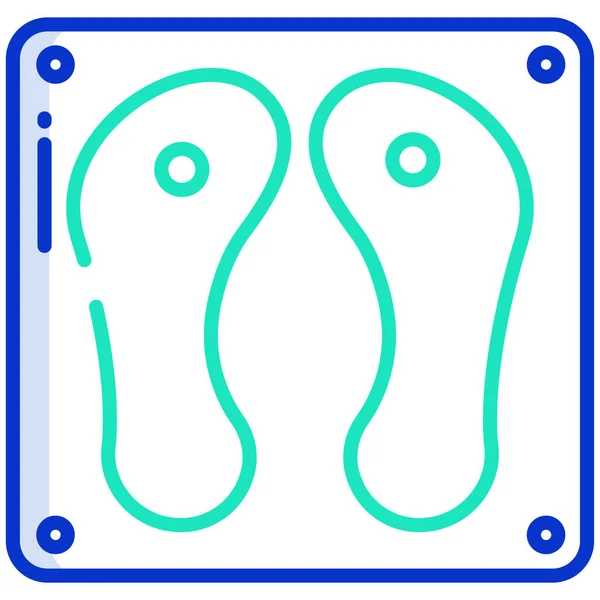 Buddha Footprint Vector Illustration — Stock Vector