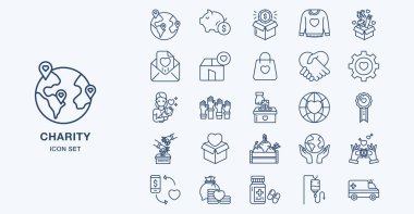 Bir hayır kurumunun vektör çizimi