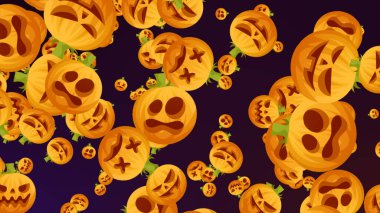 Arka plan iyi halloween pumpkins ile