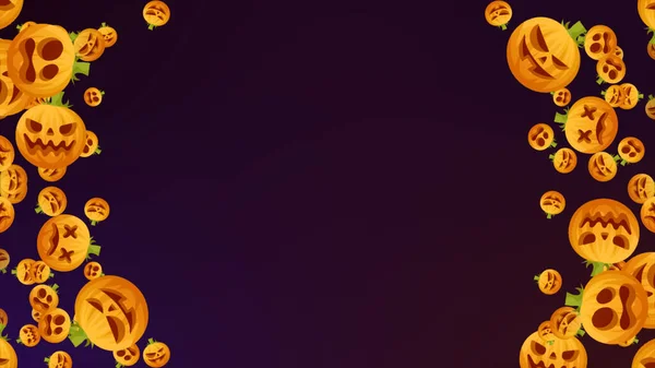 Fondo Con Calabazas Halloween Agradable — Foto de Stock